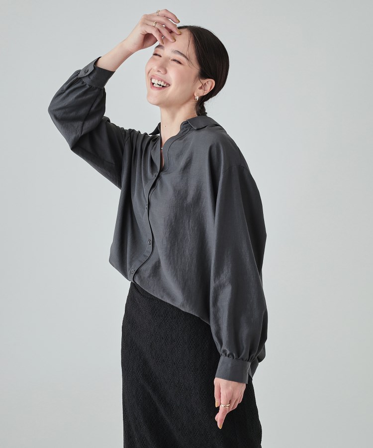 シューラルー/ドレスキップ(SHOO・LA・RUE/DRESKIP)の【無理せずキレイ】後ろ姿が引き立つ バックレースアップブラウス6