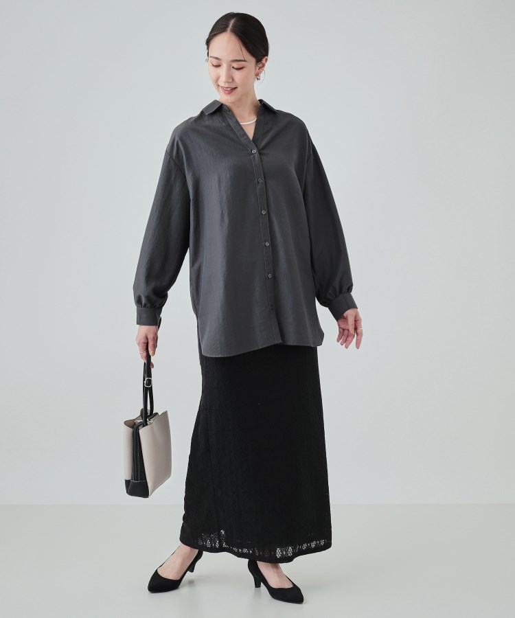 シューラルー/ドレスキップ(SHOO・LA・RUE/DRESKIP)の【無理せずキレイ】後ろ姿が引き立つ バックレースアップブラウス7