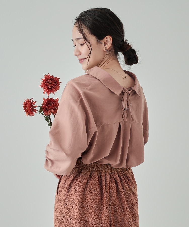シューラルー/ドレスキップ(SHOO・LA・RUE/DRESKIP)の【無理せずキレイ】後ろ姿が引き立つ バックレースアップブラウス28