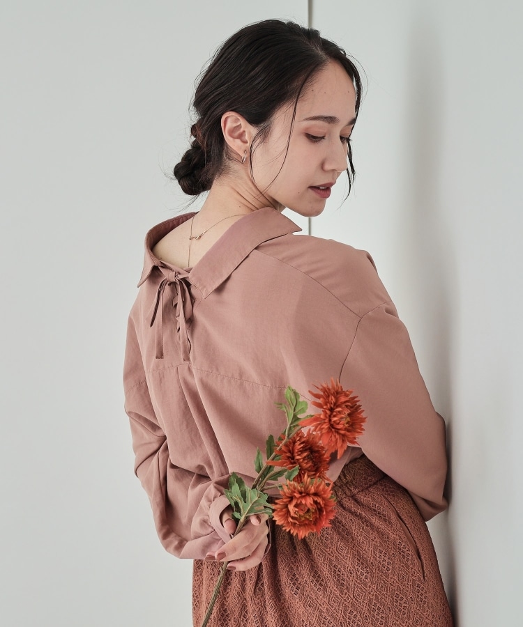 シューラルー/ドレスキップ(SHOO・LA・RUE/DRESKIP)の【無理せずキレイ】後ろ姿が引き立つ バックレースアップブラウス29