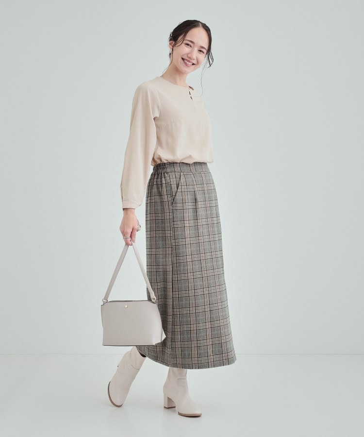 シューラルー/ドレスキップ(SHOO・LA・RUE/DRESKIP)の【通勤/セレモニー】華やかさをプラスする パール調キーネックブラウス11