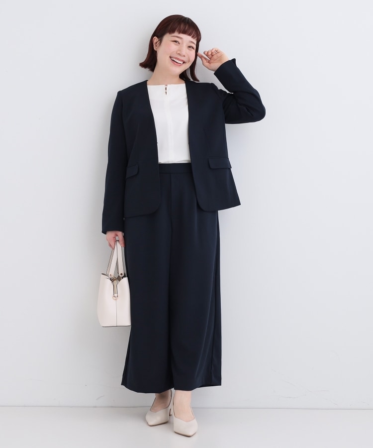 シューラルー/ドレスキップ(SHOO・LA・RUE/DRESKIP)の【通勤/セレモニー】華やかさをプラスする パール調キーネックブラウス21