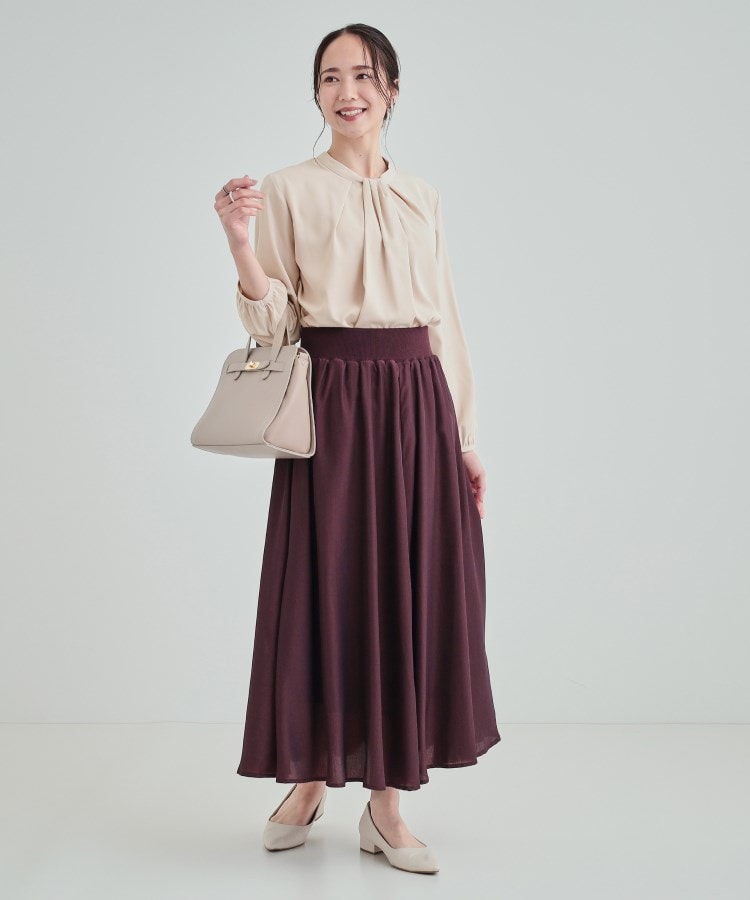 シューラルー/ドレスキップ(SHOO・LA・RUE/DRESKIP)の【洗える/通勤/セレモニー】 ボウタイ風ブラウス11