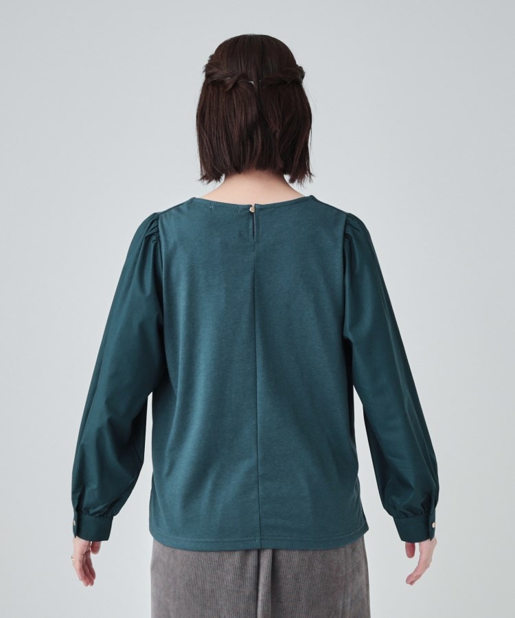 シューラルー/ドレスキップ(SHOO・LA・RUE/DRESKIP)の【洗える】きれい見え 異素材切替パフスリーブトップス15