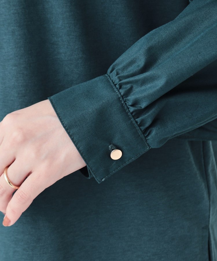 シューラルー/ドレスキップ(SHOO・LA・RUE/DRESKIP)の【洗える】きれい見え 異素材切替パフスリーブトップス19