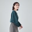 シューラルー/ドレスキップ(SHOO・LA・RUE/DRESKIP)の【洗える】きれい見え 異素材切替パフスリーブトップス10