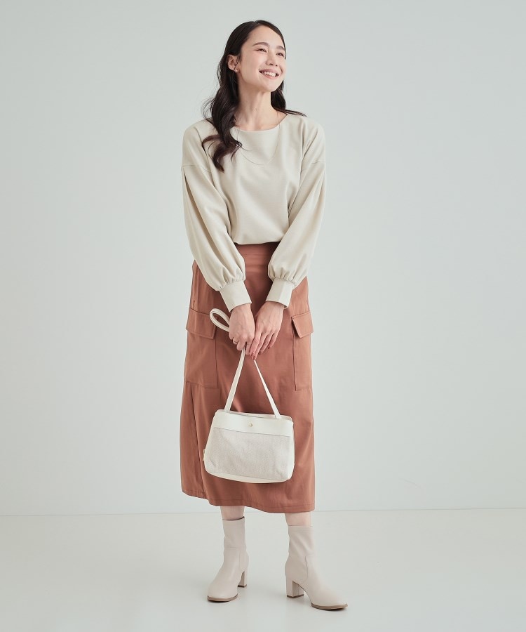 シューラルー/ドレスキップ(SHOO・LA・RUE/DRESKIP)の【洗える】きれいめ上品な 大人のパフスリーブトップス7