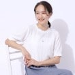 シューラルー/ドレスキップ(SHOO・LA・RUE/DRESKIP)の【高レビュー】大人フェミニンな雰囲気漂う　ジャカードレーストップス オフホワイト(003)