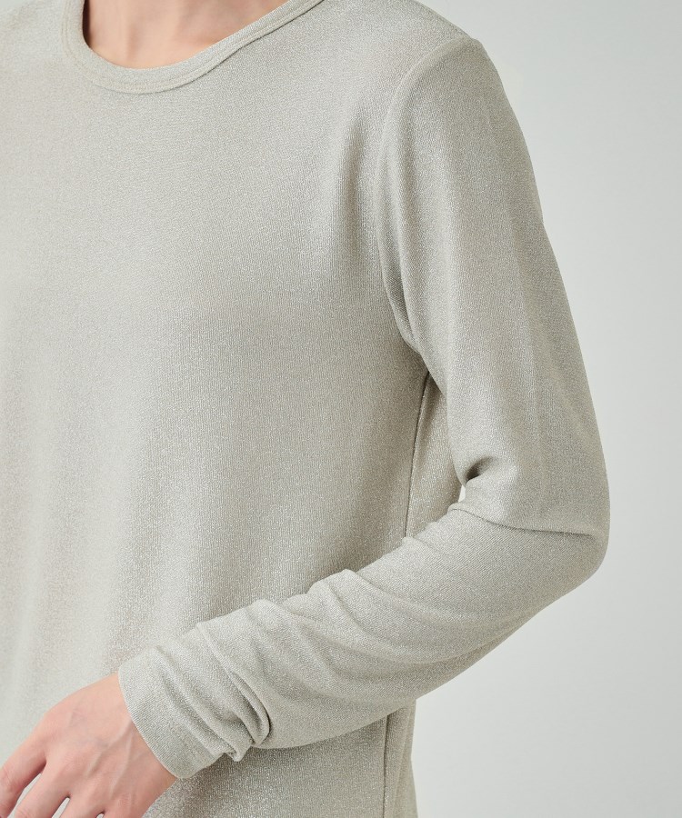 シューラルー/ドレスキップ(SHOO・LA・RUE/DRESKIP)のラメクルーネックロングTシャツ21