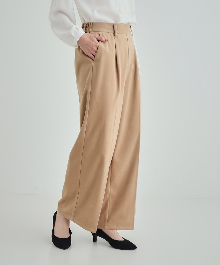 シューラルー/ドレスキップ(SHOO・LA・RUE/DRESKIP)の【S-LL/きっと虜になる】両面起毛であったか 滑らかタッチ ワイドパンツ6