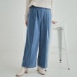 シューラルー/ドレスキップ(SHOO・LA・RUE/DRESKIP)の【S-LL/きっと虜になる】両面起毛であったか 滑らかタッチ ワイドパンツ ブルー(091)