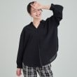 シューラルー/ドレスキップ(SHOO・LA・RUE/DRESKIP)の【高レビュー/洗える】洗濯後にシワになりにくい　こなれ見え スキッパーブラウス ブラック(019)