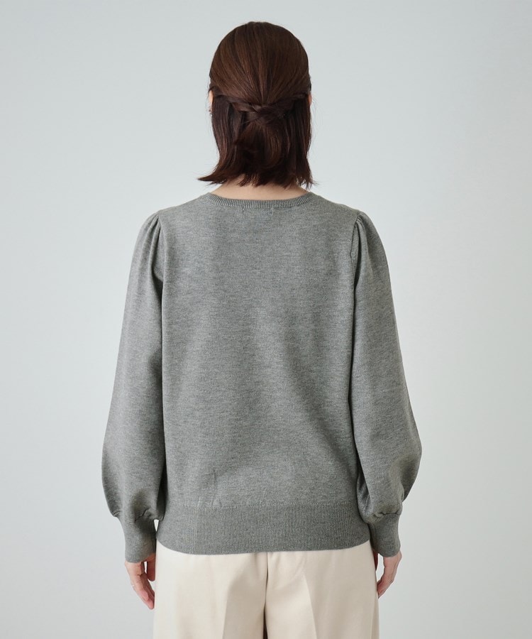 シューラルー/ドレスキップ(SHOO・LA・RUE/DRESKIP)の【洗える/S-LL】もちもち リボンモチーフ クルーネックニット15