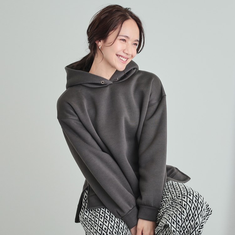 シューラルー/ドレスキップ(SHOO・LA・RUE/DRESKIP)の【S-LL/SHOO WARM】もちっとあったか 裏起毛パーカ スウェット・トレーナー