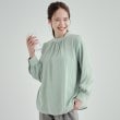 シューラルー/ドレスキップ(SHOO・LA・RUE/DRESKIP)のあったか裏地 ハイネックブラウス【SHOO WARM】 ミントグリーン(021)