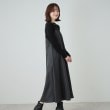 シューラルー/ドレスキップ(SHOO・LA・RUE/DRESKIP)の【S-LL】楽して好印象 大人のための 異素材ドッキングフレアワンピース2