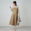 シューラルー/ドレスキップ(SHOO・LA・RUE/DRESKIP)の【S-LL】楽して好印象 大人のための 異素材ドッキングフレアワンピース11