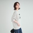 シューラルー/ドレスキップ(SHOO・LA・RUE/DRESKIP)の【S-LL】もちさら フロッキーロゴプリントスウェット2