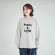 シューラルー/ドレスキップ(SHOO・LA・RUE/DRESKIP)の【S-LL】もちさら フロッキーロゴプリントスウェット17