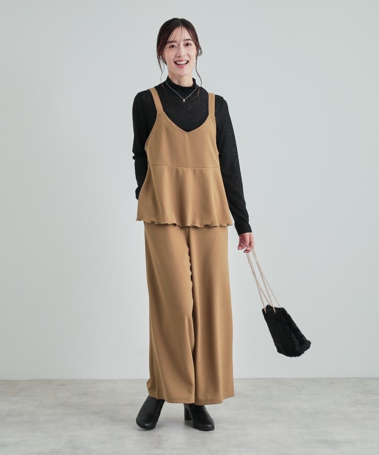 シューラルー/ドレスキップ(SHOO・LA・RUE/DRESKIP)の【S-LL/前後2WAY】 大人のための 甘すぎないティアードフリルサロペット15