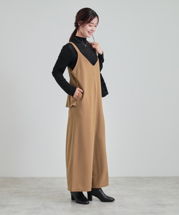 シューラルー/ドレスキップ(SHOO・LA・RUE/DRESKIP)の【S-LL/前後2WAY】 大人のための 甘すぎないティアードフリルサロペット19