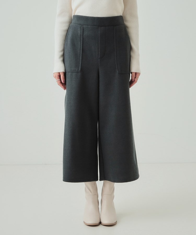 シューラルー/ドレスキップ(SHOO・LA・RUE/DRESKIP)の【あったか】きれいめ ベイカーガウチョパンツ13