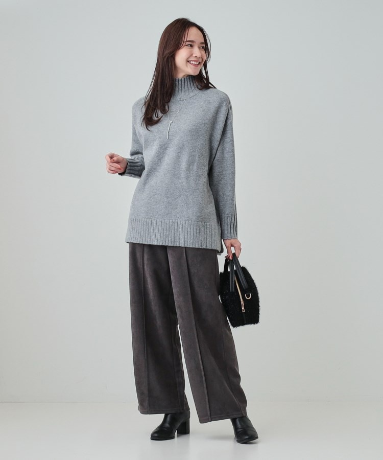 シューラルー/ドレスキップ(SHOO・LA・RUE/DRESKIP)の【S-LL/体型カバー】上品さを兼ね備えた ふわふわゆるハイネックニット7
