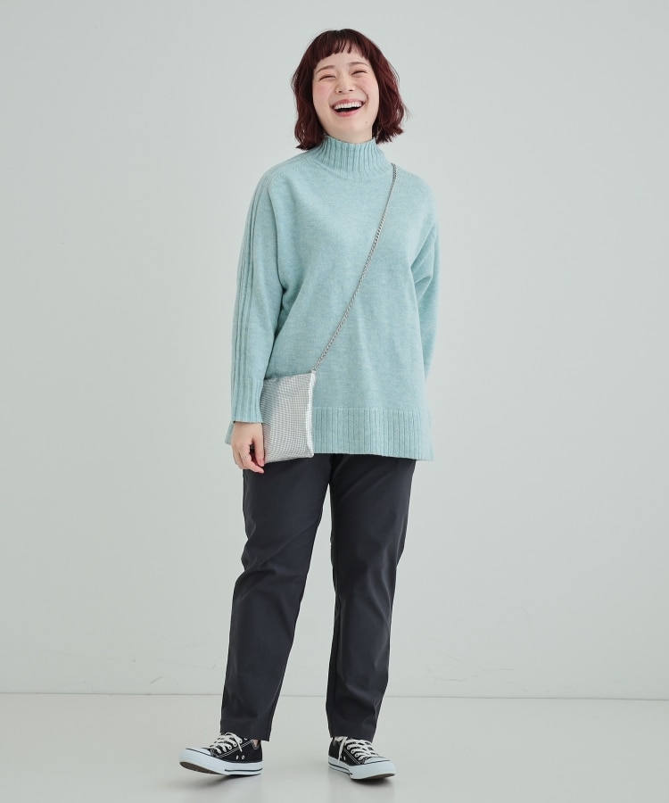 S-LL/体型カバー】上品さを兼ね備えた ふわふわゆるハイネック S-LL/体型カバー】上品さを兼ね備えた ふわふわゆるハイネック