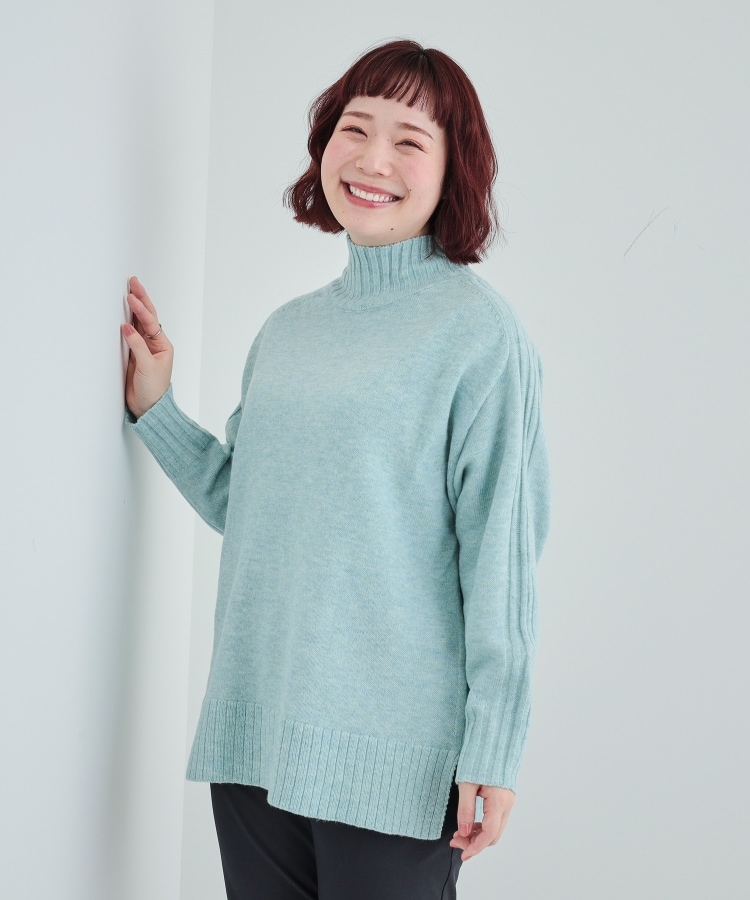 S-LL/体型カバー】上品さを兼ね備えた ふわふわゆるハイネック S-LL/体型カバー】上品さを兼ね備えた ふわふわゆるハイネック