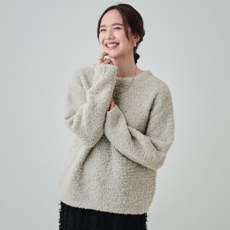シューラルー/ドレスキップ(SHOO・LA・RUE/DRESKIP)の【S-LL】ほんのり甘い ふわふわニットトップス ニット/セーター