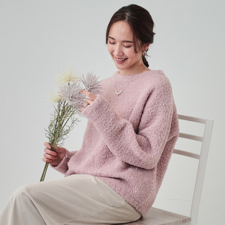 シューラルー/ドレスキップ(SHOO・LA・RUE/DRESKIP)の【S-LL】ほんのり甘い ふわふわニットトップス ニット/セーター