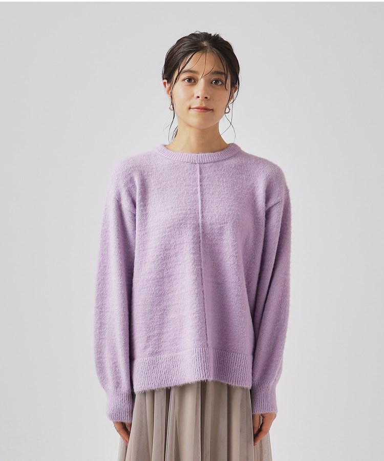 ふわふわで愛らしい】メルティ ショートフェザータッチニット ふわふわで愛らしい】メルティ ショートフェザータッチニット