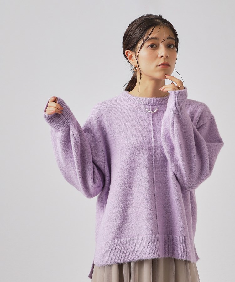 ふわふわで愛らしい】メルティ ショートフェザータッチニット ふわふわで愛らしい】メルティ ショートフェザータッチニット
