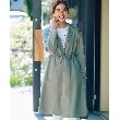 シューラルー/ドレスキップ(SHOO・LA・RUE/DRESKIP)の【撥水加工】ノーカラー着流しコート40