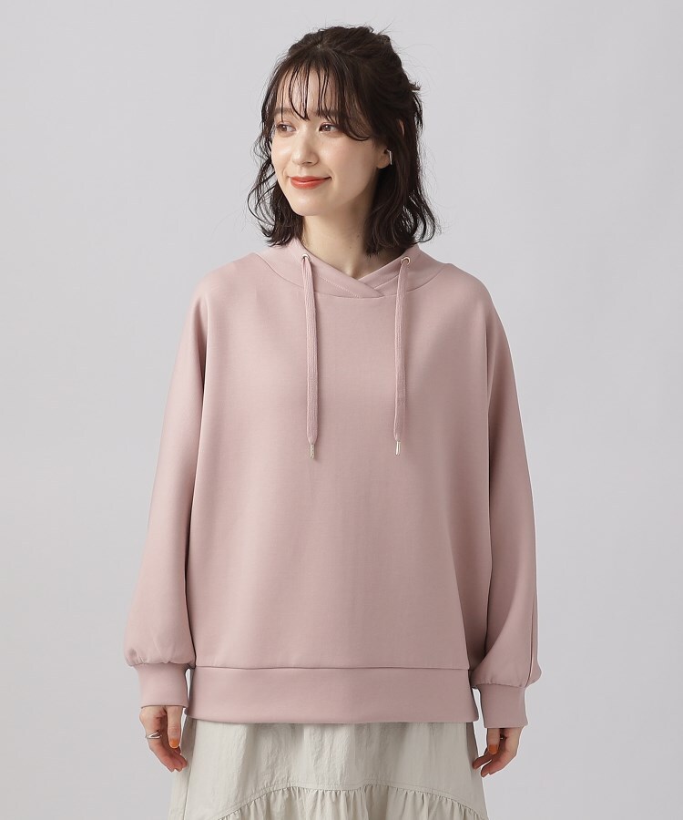 シューラルー/ドレスキップ(SHOO・LA・RUE/DRESKIP)の【高レビュー】大人のきれいめカジュアルに なめらかタッチ もちさら抜け襟トップス40