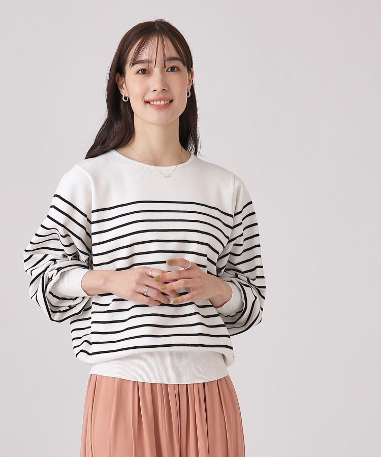 洗える】なめらかタッチ レディなお袖ボリュームニット(ニット 洗える】なめらかタッチ レディなお袖ボリュームニット(ニット