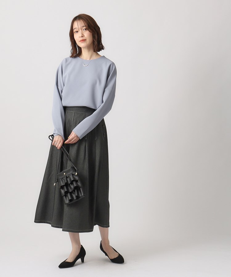 シューラルー/ドレスキップ(SHOO・LA・RUE/DRESKIP)のオンにもオフにも 上品で軽やかに なめらかタッチダンボールトップス21