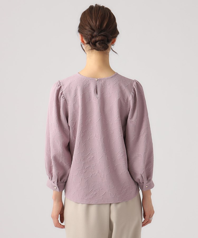 8分袖】シックなお花柄 大人のデザイントップス(シャツ 8分袖】シックなお花柄 大人のデザイントップス(シャツ