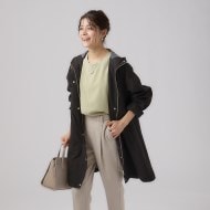 防花粉/撥水】ボンディング フーディーコート(フーデットコート 防花粉/撥水】ボンディング フーディーコート(フーデットコート
