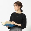 シューラルー/ドレスキップ(SHOO・LA・RUE/DRESKIP)の【無理せずキレイ/イージーケア/UV】ビンテージドルマン7分袖ブラウス ブラック(019)