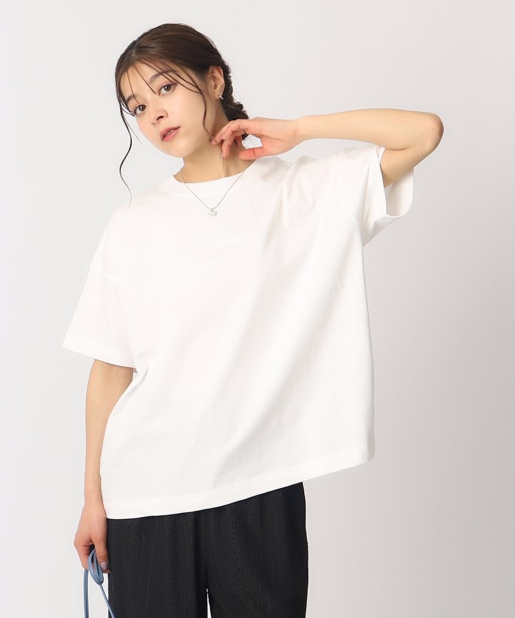 シューラルー/ドレスキップ(SHOO・LA・RUE/DRESKIP)の【遮熱/接触冷感/UVカット】AIR SHIELD ゆるTシャツ1