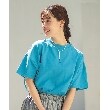 シューラルー/ドレスキップ(SHOO・LA・RUE/DRESKIP)の【遮熱/接触冷感/UVカット】AIR SHIELD ゆるTシャツ ブルー(091)