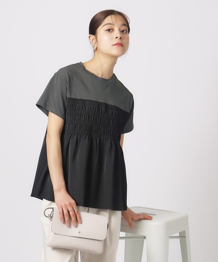 シューラルー/ドレスキップ(SHOO・LA・RUE/DRESKIP)のインせず決まる ビスチェ風Tシャツ2