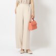 シューラルー/ドレスキップ(SHOO・LA・RUE/DRESKIP)の【洗える/セットアップ可/イージーケア】麻調パール調ボタン付ワイドパンツ1