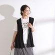 シューラルー/ドレスキップ(SHOO・LA・RUE/DRESKIP)の【2点セット】ペプラムジレ＋ロゴTシャツ2