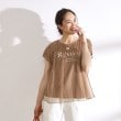 シューラルー/ドレスキップ(SHOO・LA・RUE/DRESKIP)のチュールレイヤードロゴプリントTシャツ5