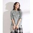 シューラルー/ドレスキップ(SHOO・LA・RUE/DRESKIP)の【洗える/UV】 大人のための ぷっくりラメロゴTシャツ10