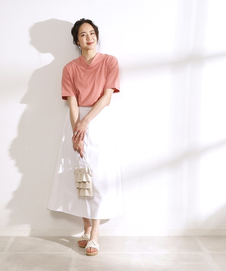 シューラルー/ドレスキップ(SHOO・LA・RUE/DRESKIP)の【高レビュー/洗える/UV】大人カジュアル 抜け襟Tシャツ23