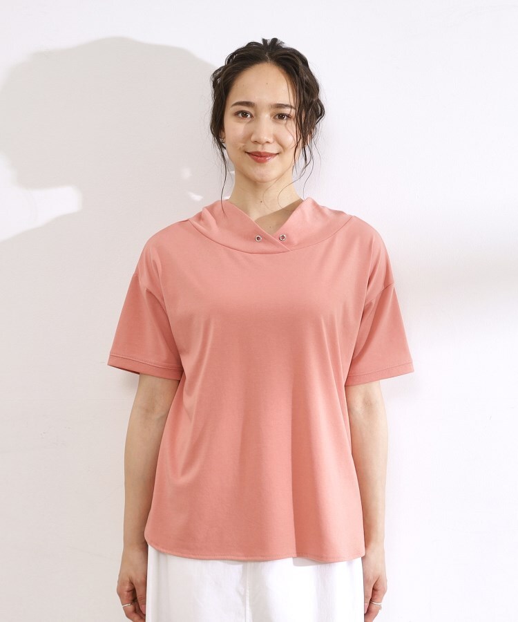 シューラルー/ドレスキップ(SHOO・LA・RUE/DRESKIP)の【高レビュー/洗える/UV】大人カジュアル 抜け襟Tシャツ27