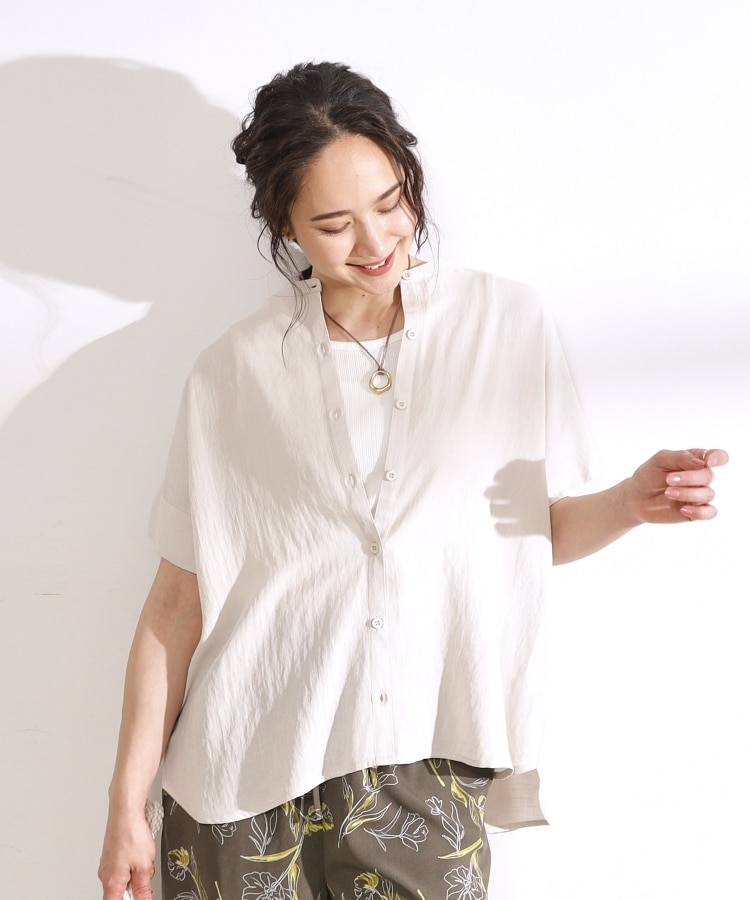 シューラルー/ドレスキップ(SHOO・LA・RUE/DRESKIP)の【無理せずキレイ】バンドカラーブラウス13